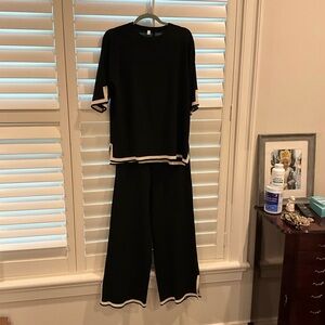 Black and White Two-Piece Set